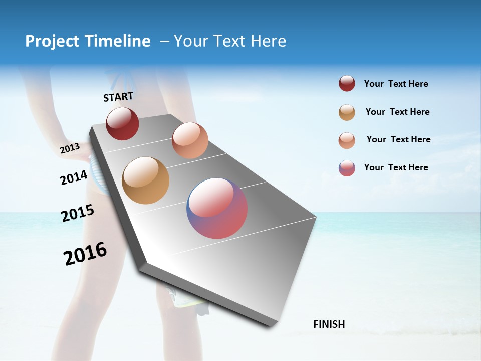 Skin Beach Sunlight PowerPoint Template