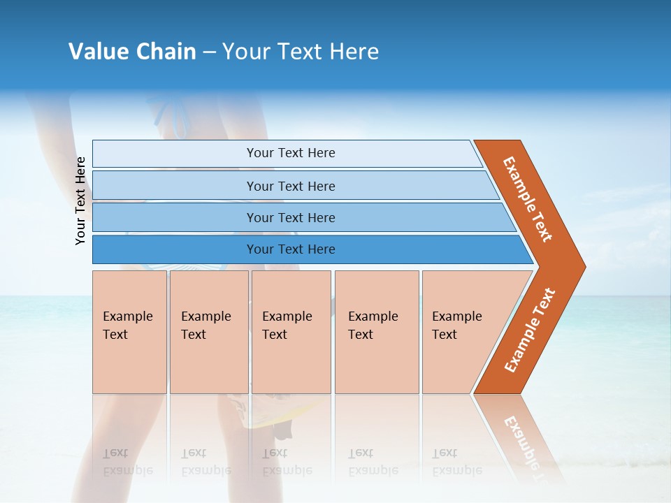 Skin Beach Sunlight PowerPoint Template