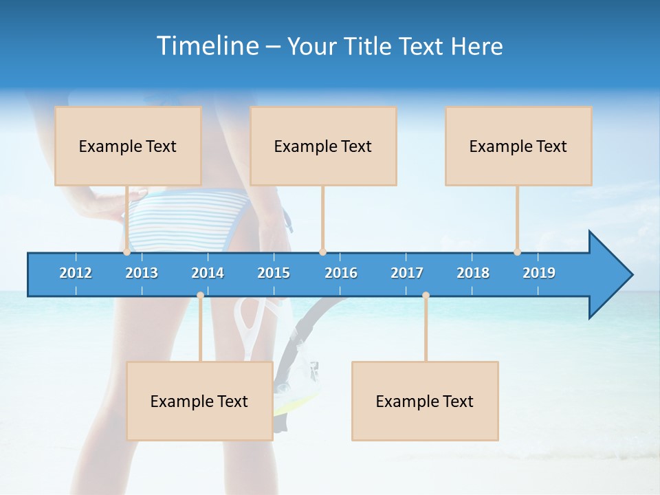 Skin Beach Sunlight PowerPoint Template