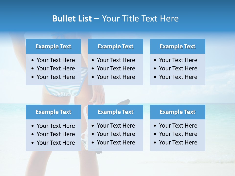 Skin Beach Sunlight PowerPoint Template