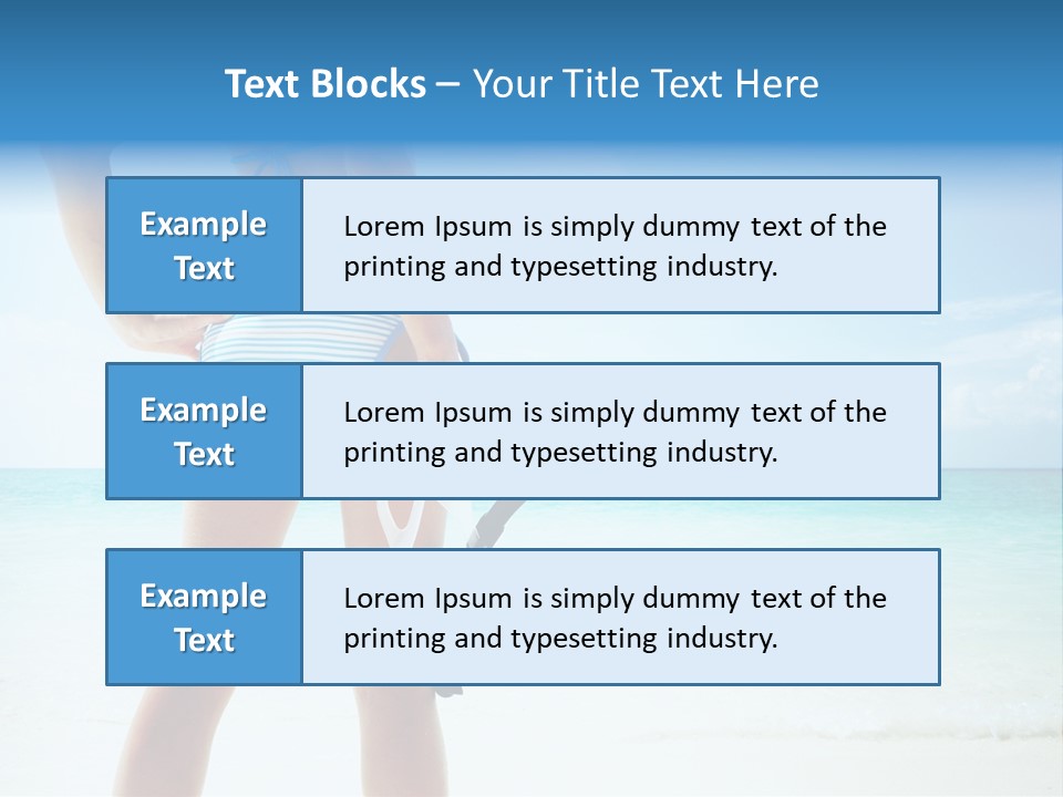 Skin Beach Sunlight PowerPoint Template