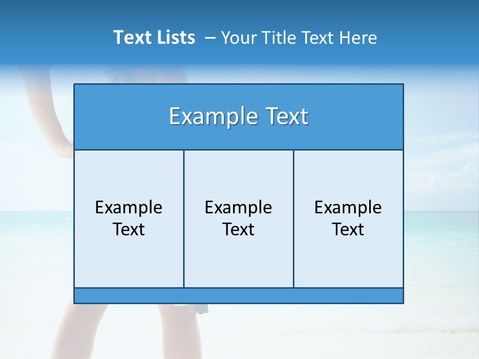 Skin Beach Sunlight PowerPoint Template