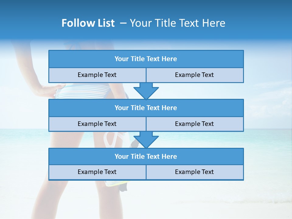 Skin Beach Sunlight PowerPoint Template