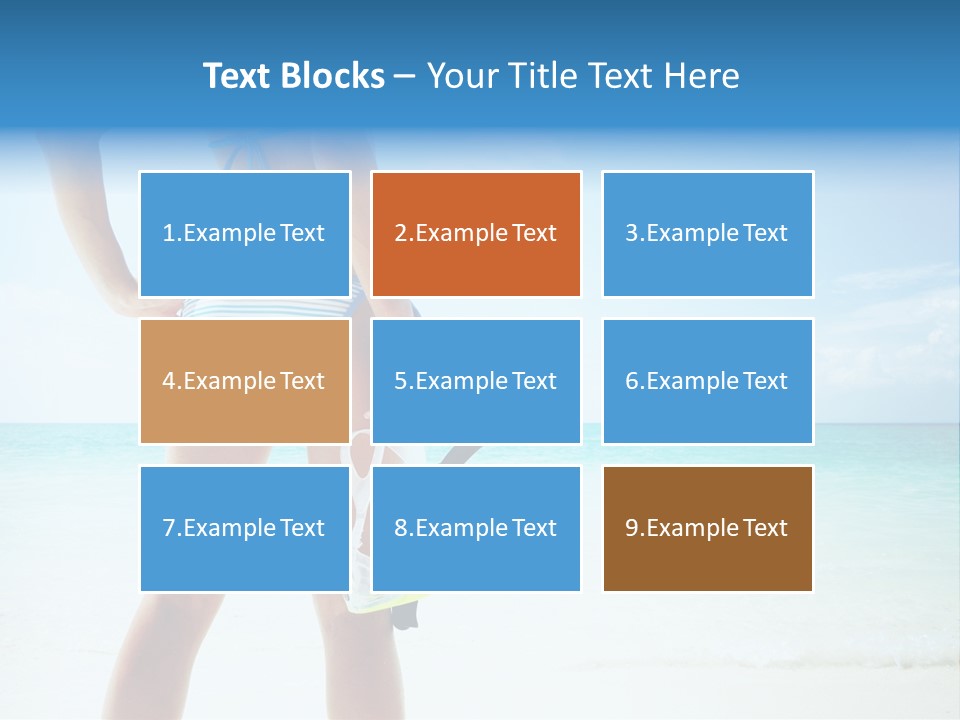 Skin Beach Sunlight PowerPoint Template