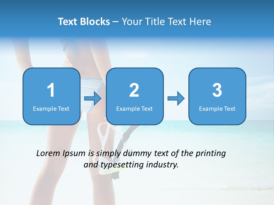 Skin Beach Sunlight PowerPoint Template