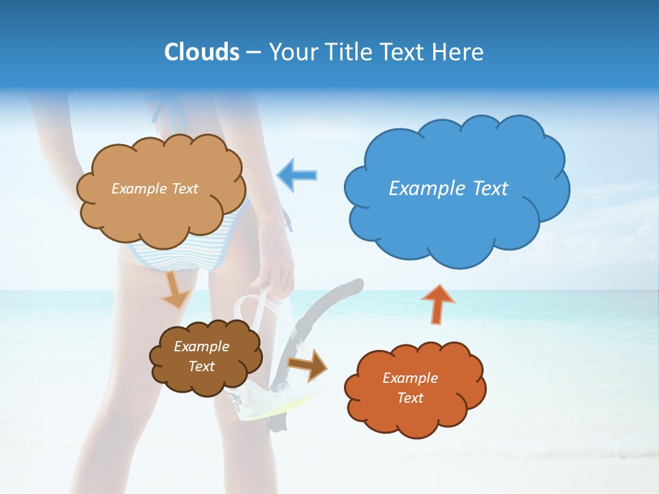 Skin Beach Sunlight PowerPoint Template