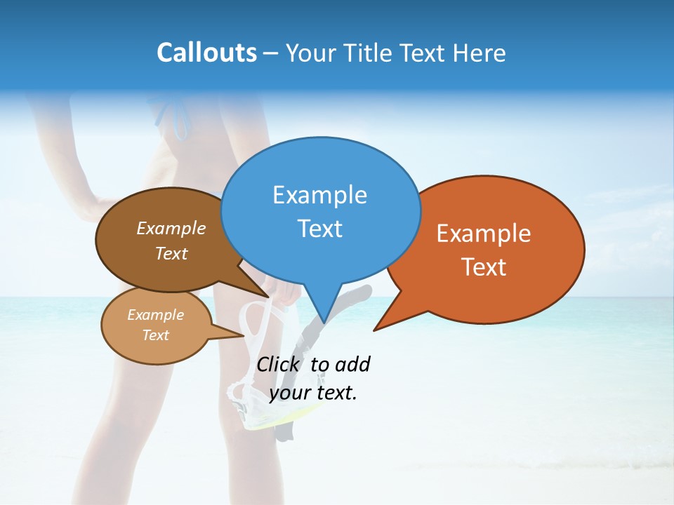 Skin Beach Sunlight PowerPoint Template