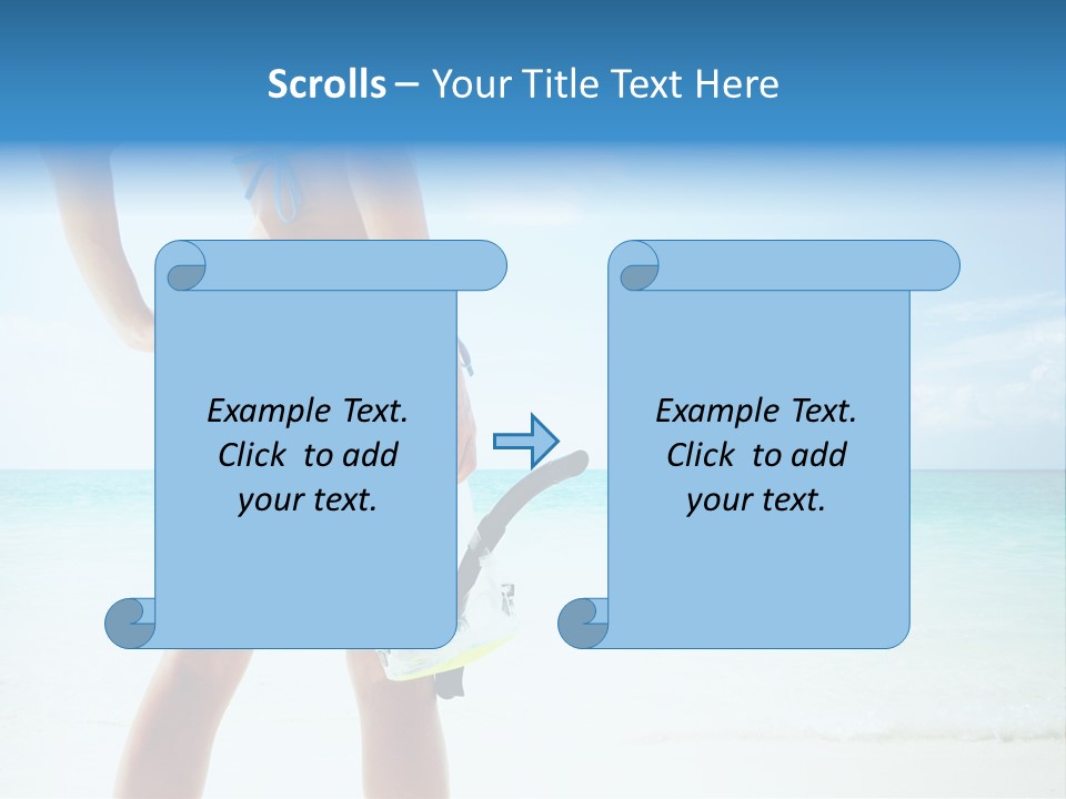 Skin Beach Sunlight PowerPoint Template