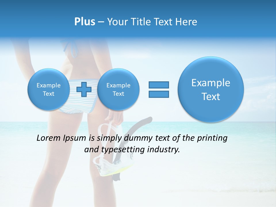 Skin Beach Sunlight PowerPoint Template