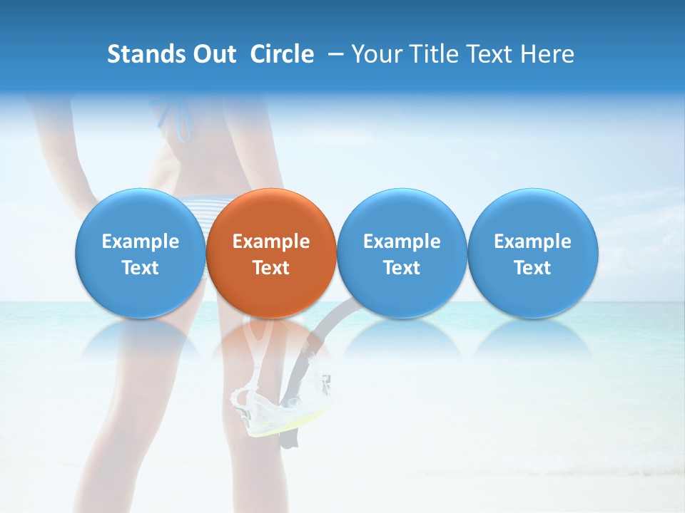 Skin Beach Sunlight PowerPoint Template