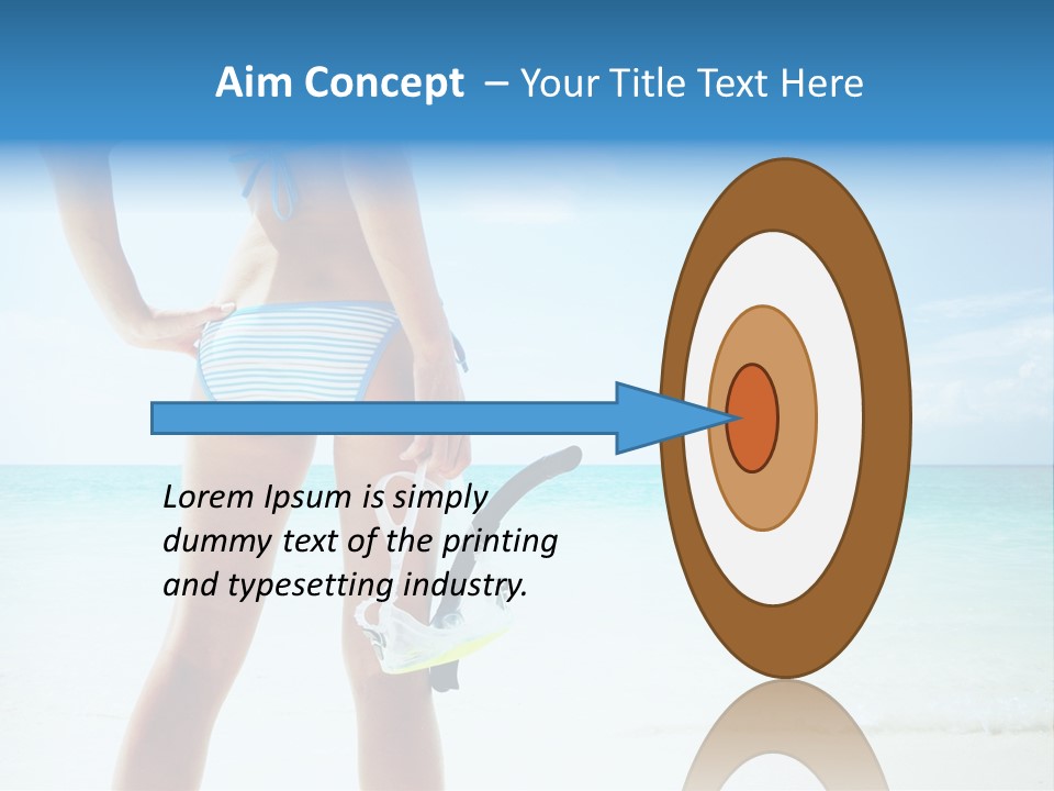 Skin Beach Sunlight PowerPoint Template