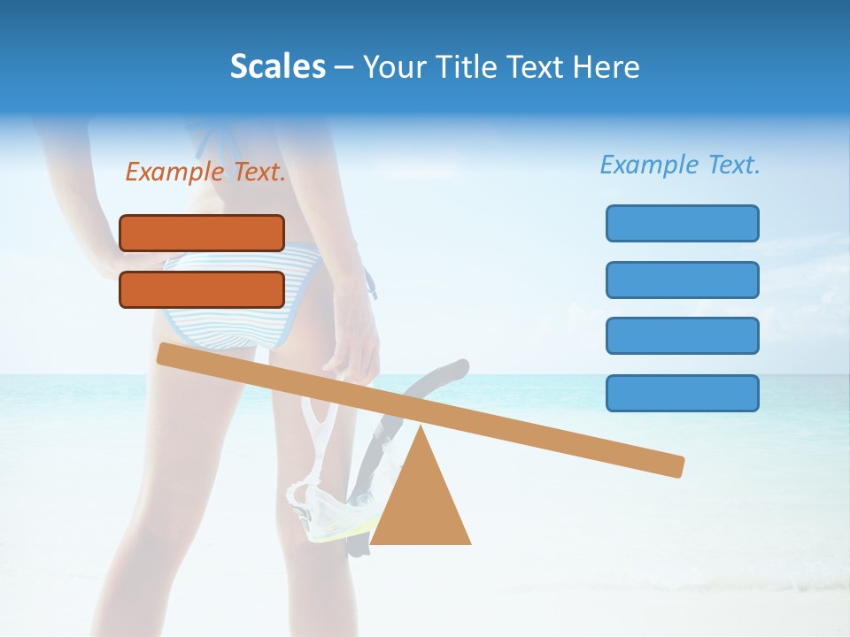 Skin Beach Sunlight PowerPoint Template