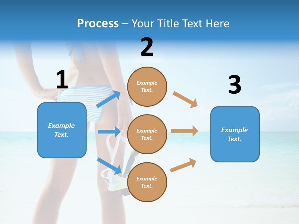 Skin Beach Sunlight PowerPoint Template