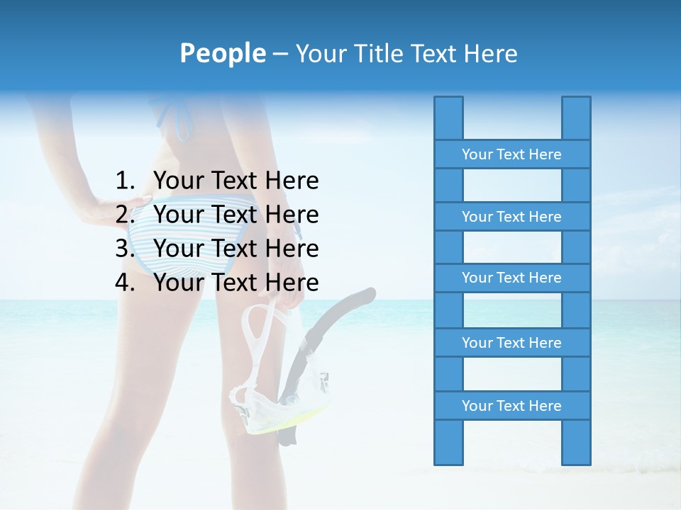 Skin Beach Sunlight PowerPoint Template