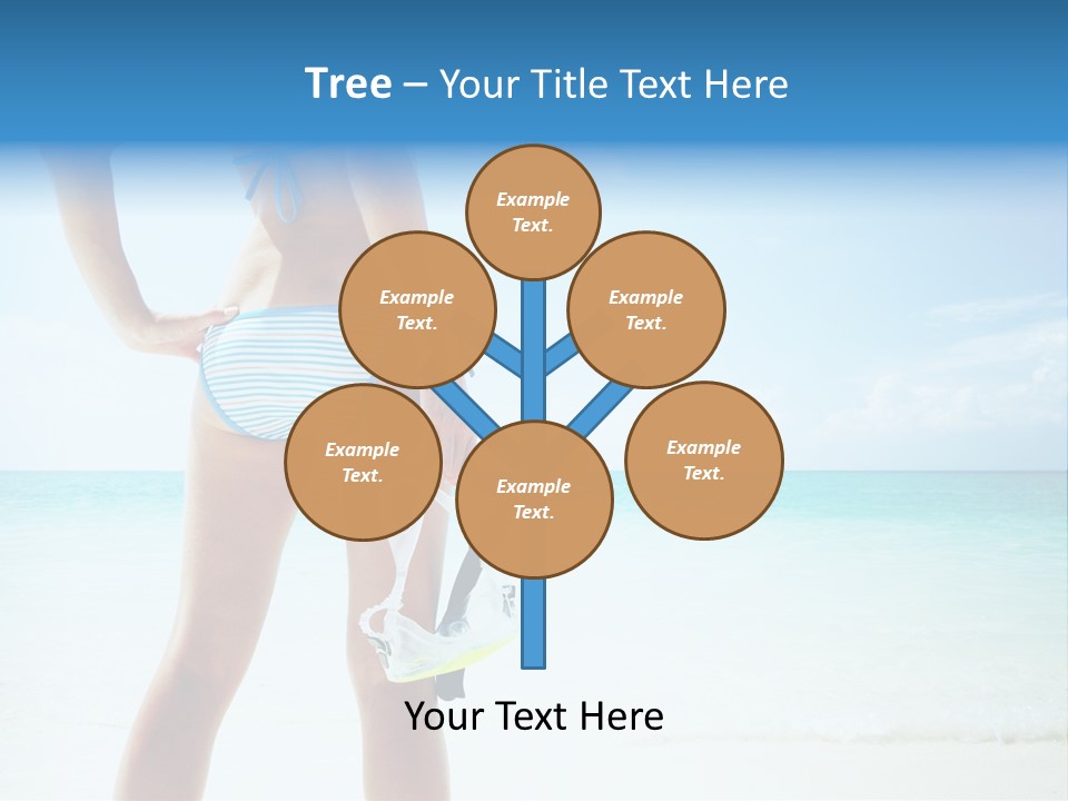 Skin Beach Sunlight PowerPoint Template