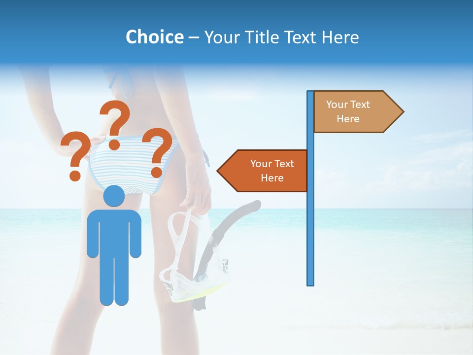 Skin Beach Sunlight PowerPoint Template