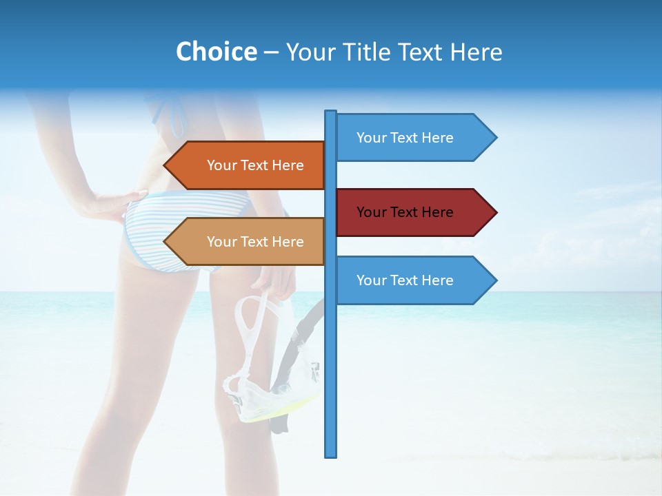 Skin Beach Sunlight PowerPoint Template
