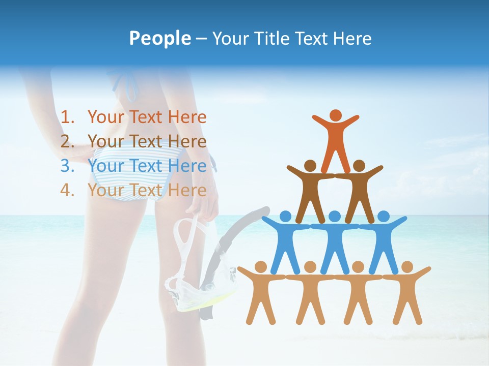 Skin Beach Sunlight PowerPoint Template