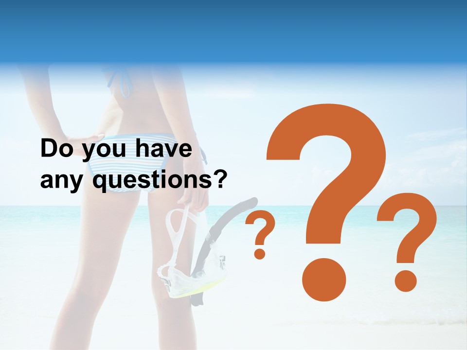 Skin Beach Sunlight PowerPoint Template