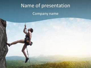 Alone Adrenaline Fearless PowerPoint Template