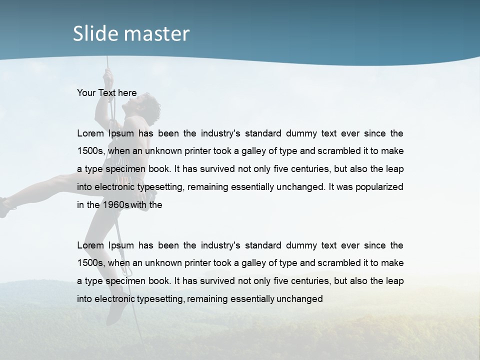 Alone Adrenaline Fearless PowerPoint Template