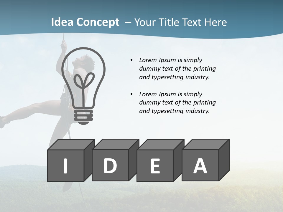 Alone Adrenaline Fearless PowerPoint Template