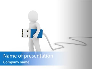 Black Figure Transfer PowerPoint Template