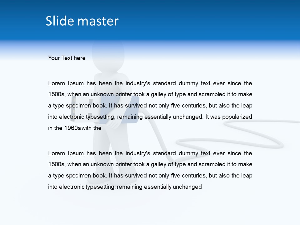 Black Figure Transfer PowerPoint Template