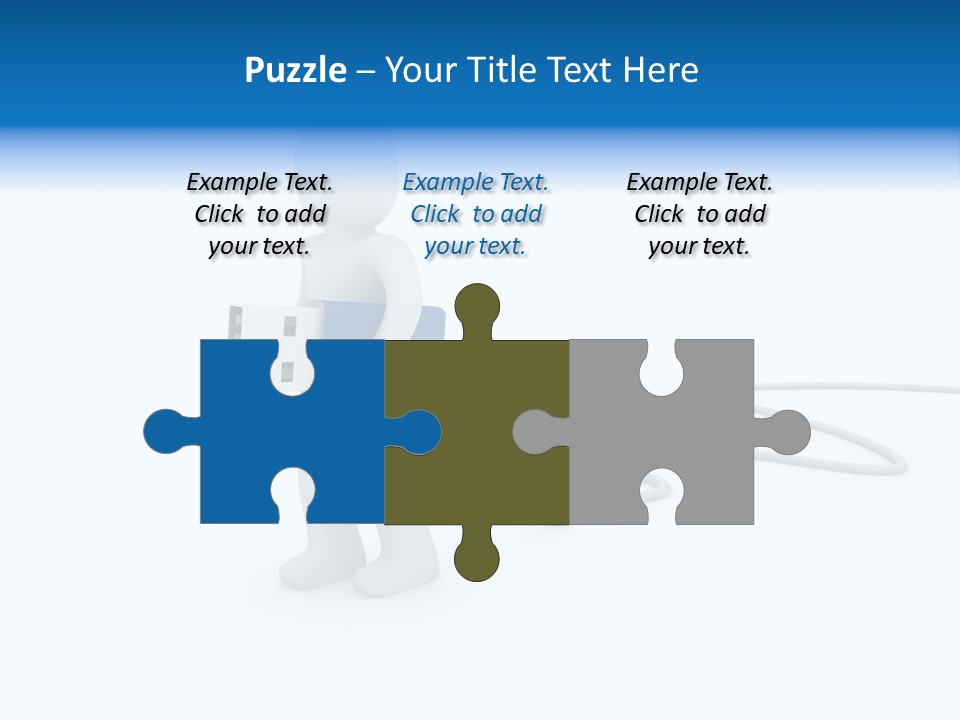 Black Figure Transfer PowerPoint Template