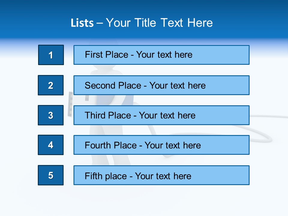 Black Figure Transfer PowerPoint Template