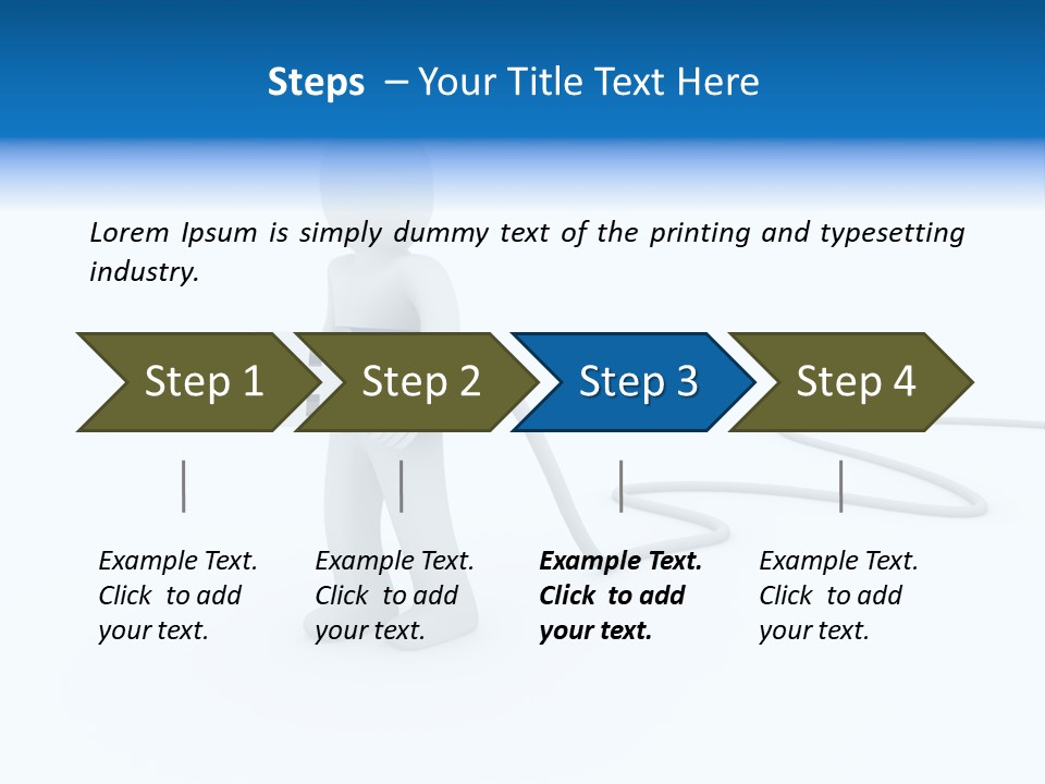 Black Figure Transfer PowerPoint Template