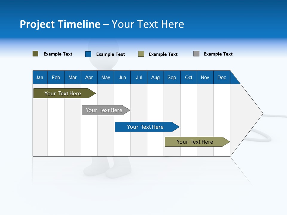 Black Figure Transfer PowerPoint Template