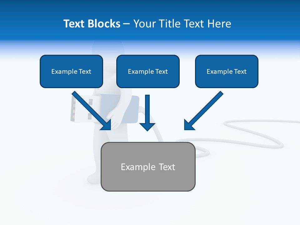 Black Figure Transfer PowerPoint Template