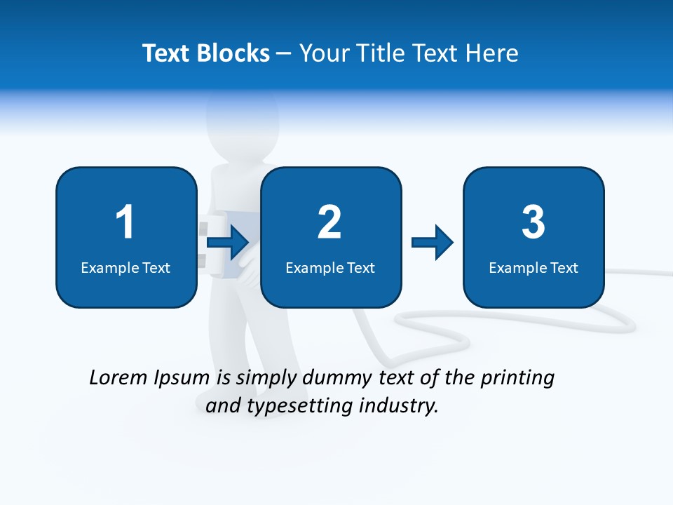 Black Figure Transfer PowerPoint Template