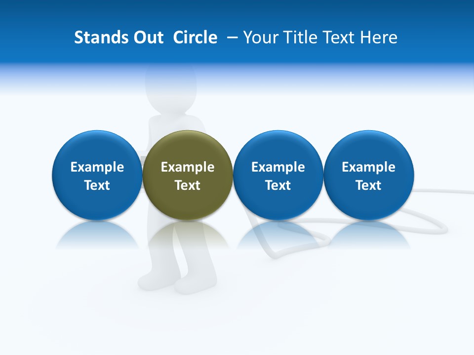 Black Figure Transfer PowerPoint Template