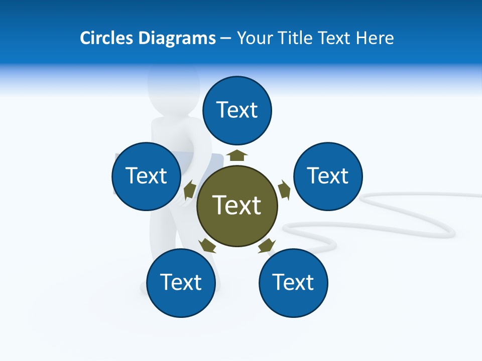 Black Figure Transfer PowerPoint Template