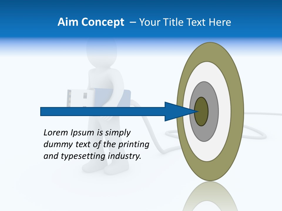 Black Figure Transfer PowerPoint Template