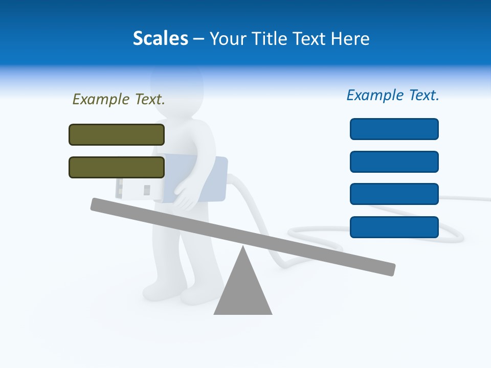 Black Figure Transfer PowerPoint Template