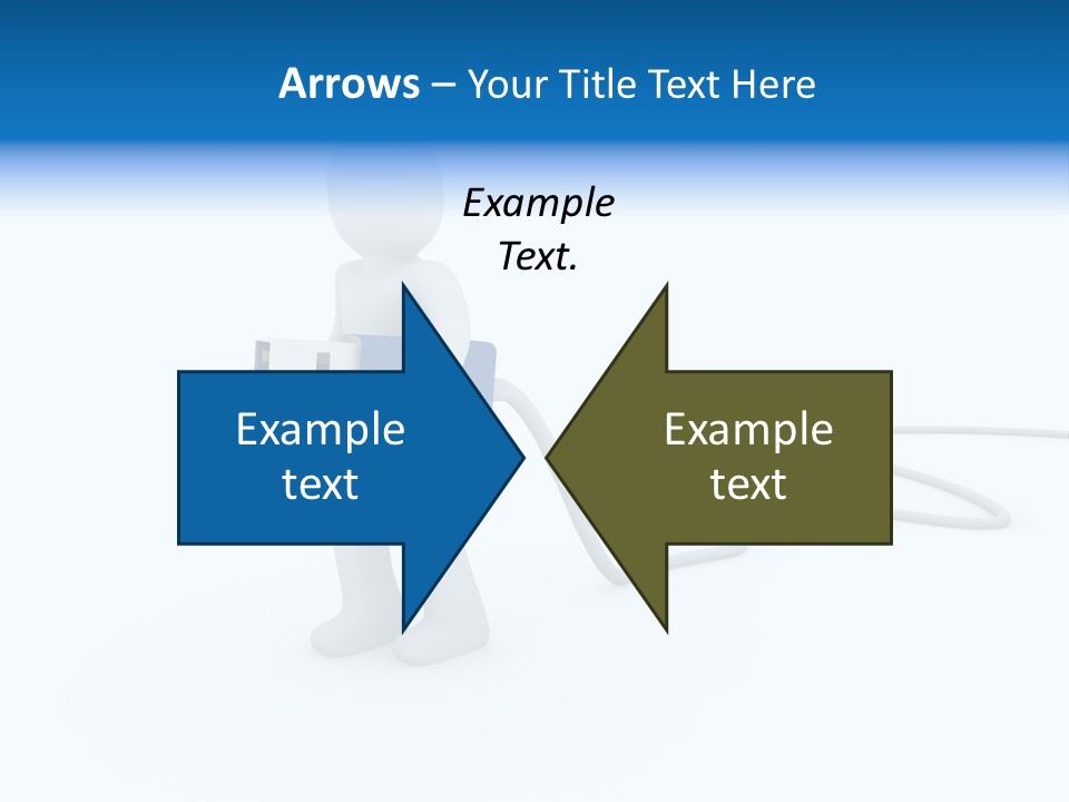 Black Figure Transfer PowerPoint Template