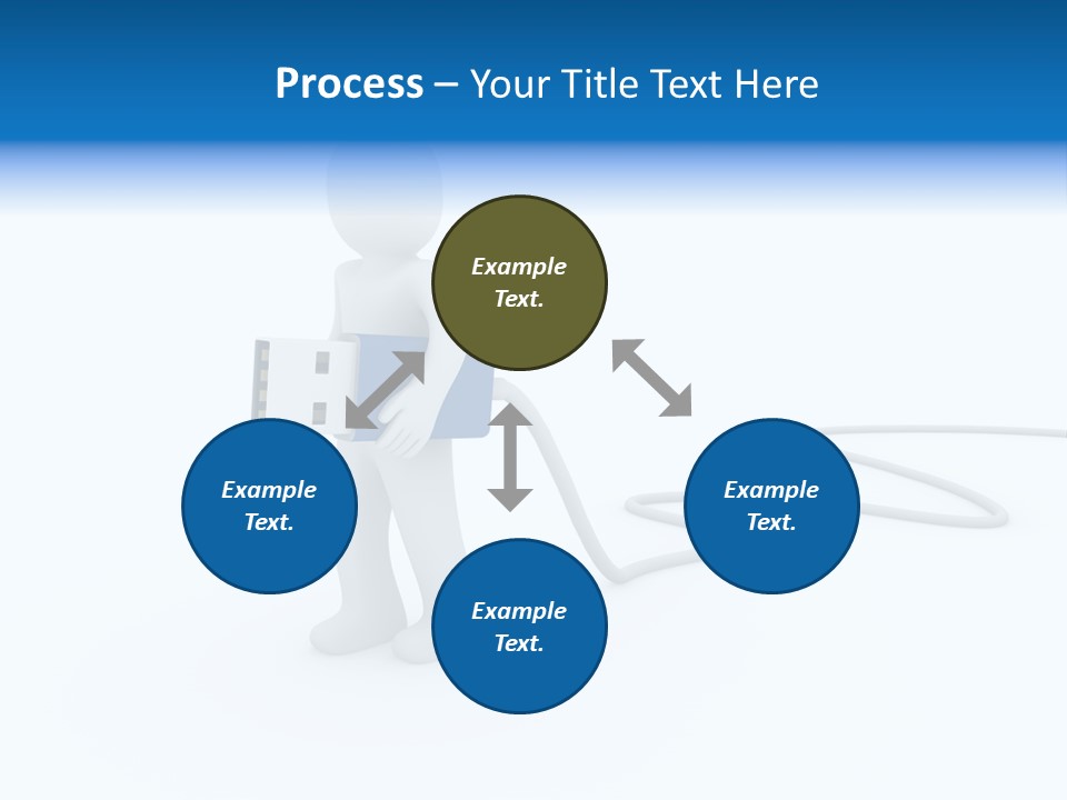Black Figure Transfer PowerPoint Template