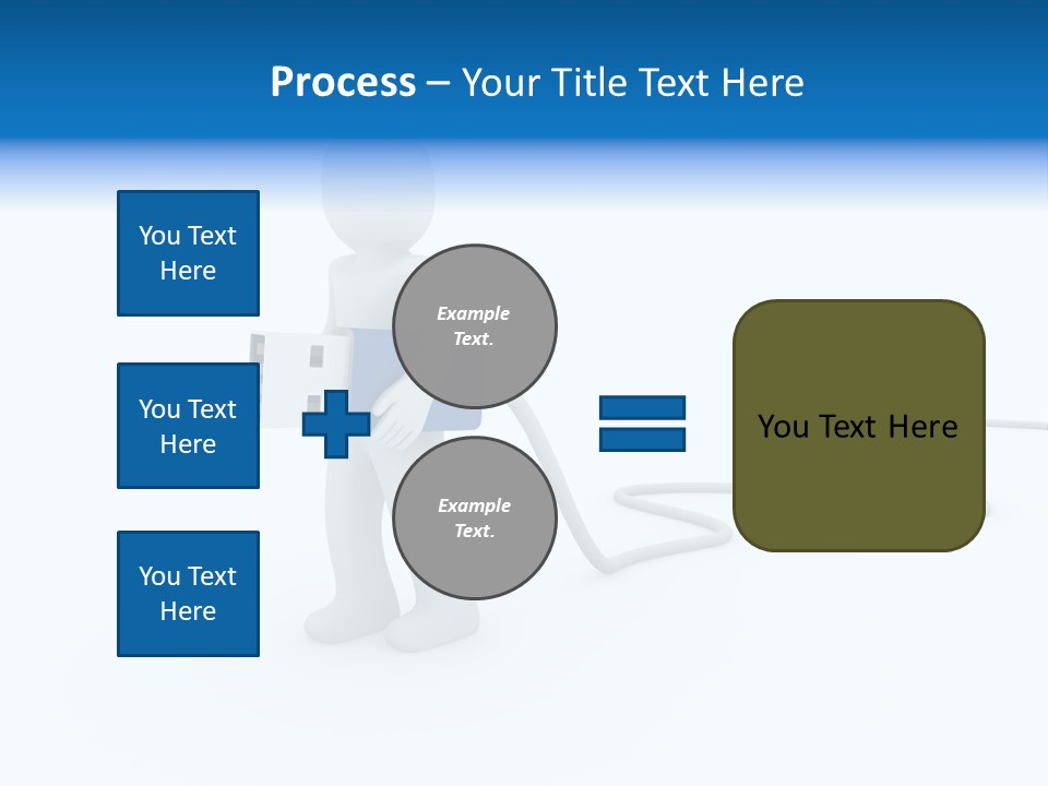 Black Figure Transfer PowerPoint Template