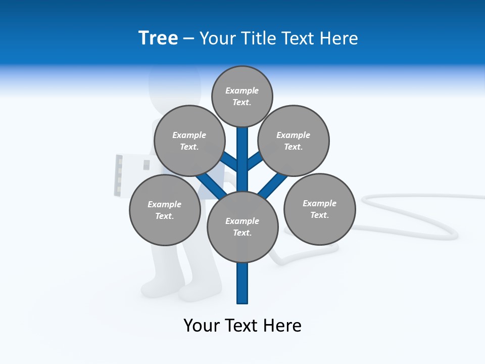 Black Figure Transfer PowerPoint Template