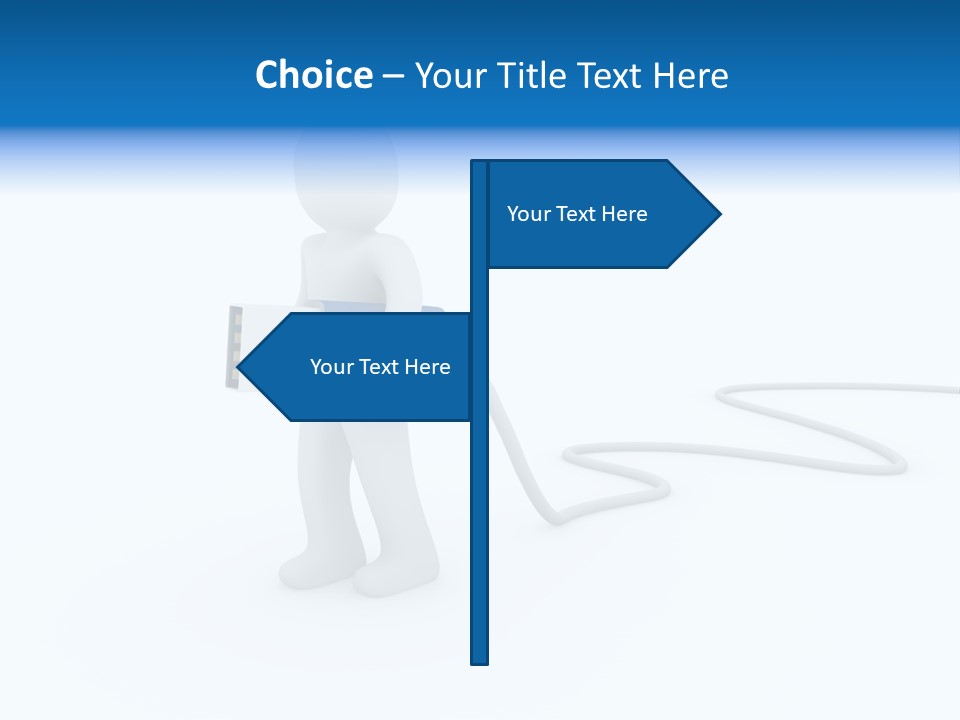 Black Figure Transfer PowerPoint Template