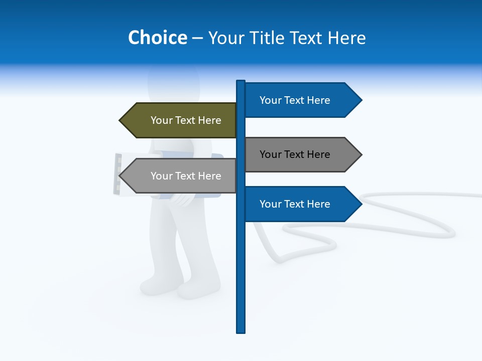 Black Figure Transfer PowerPoint Template