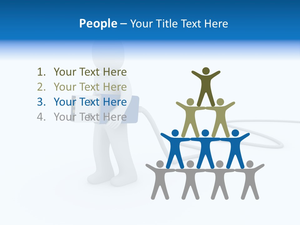 Black Figure Transfer PowerPoint Template