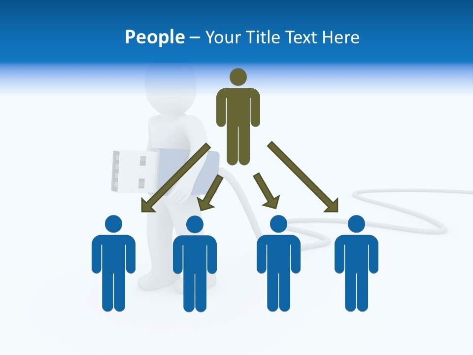 Black Figure Transfer PowerPoint Template