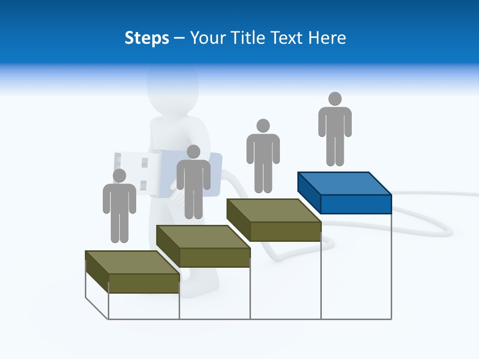 Black Figure Transfer PowerPoint Template