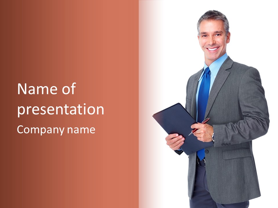 Person Male Isolated PowerPoint Template