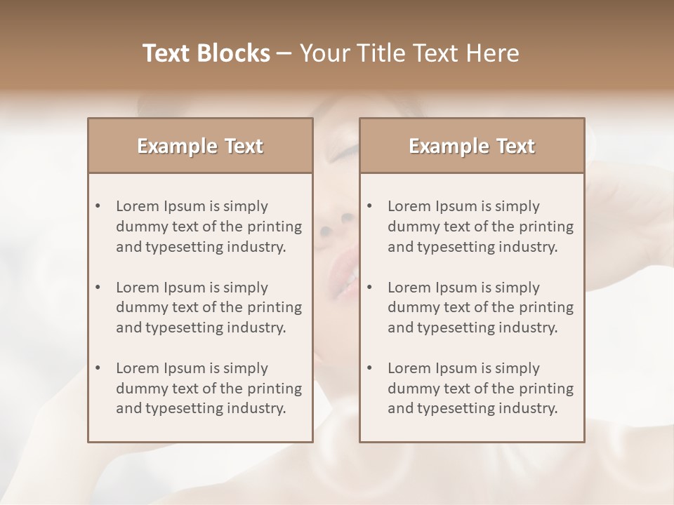 Vitality Carefree Freshness PowerPoint Template