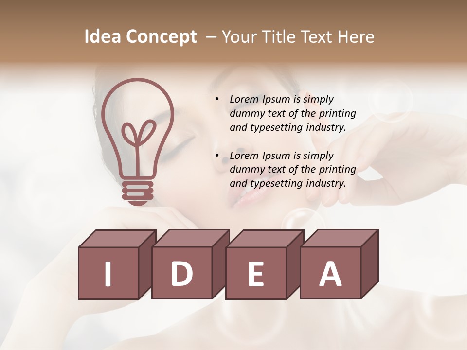 Vitality Carefree Freshness PowerPoint Template